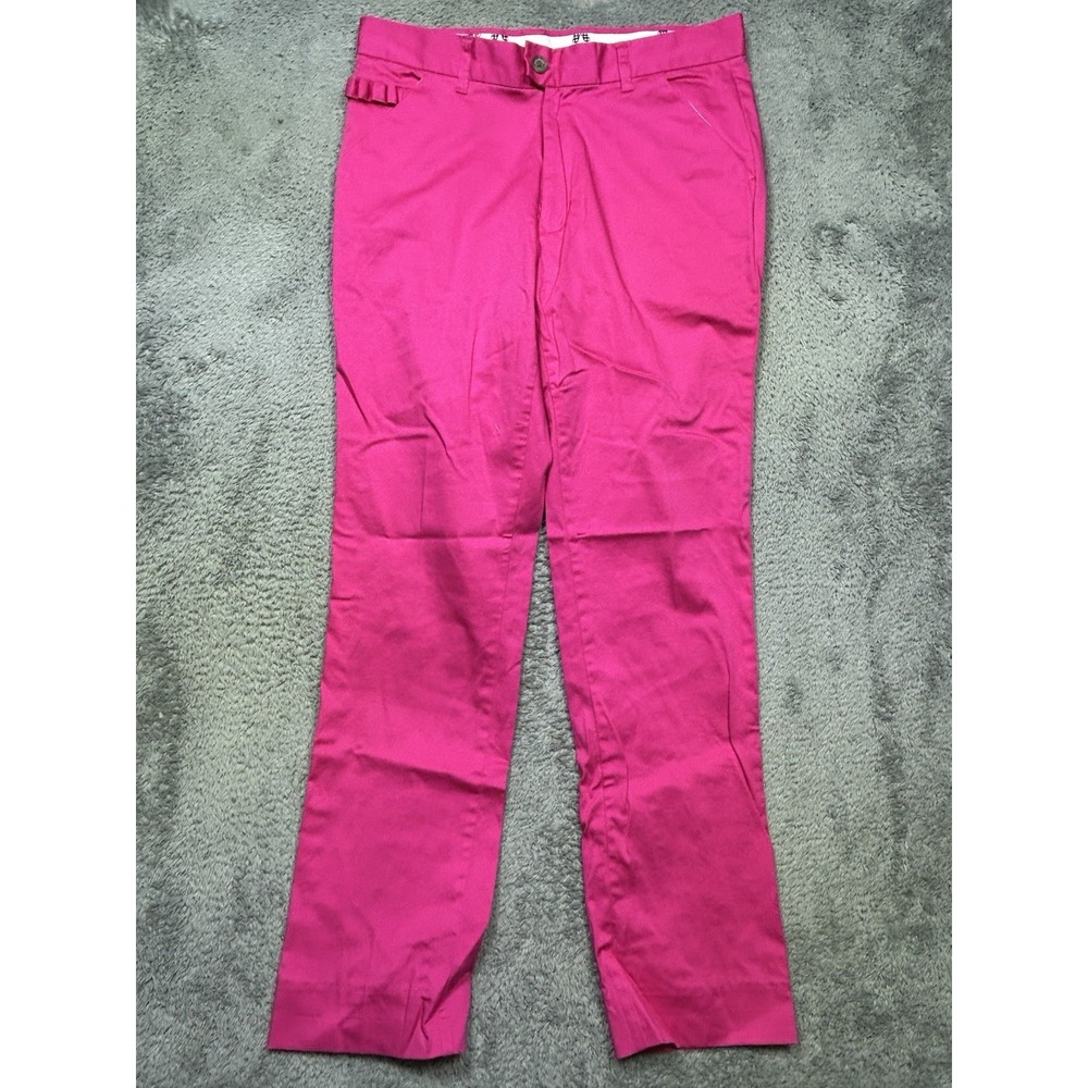 Royal &‎ Awesome Golf Pants Mens 32x30 Hot Pink Divot Tool Tee Holder *HEMMED